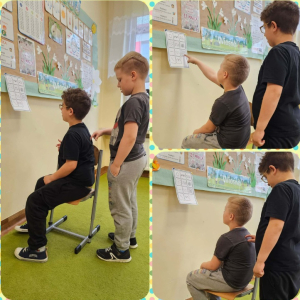 Trening Umiejętności Społecznych - uczniowie podczas zajęć - kolaż zdjęć