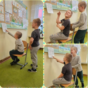 Trening Umiejętności Społecznych - uczniowie podczas zajęć - kolaż zdjęć