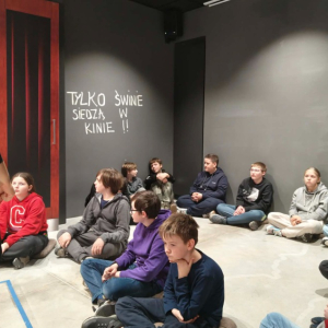 Uczniowie z klasy szóstej na warsztatach historycznych