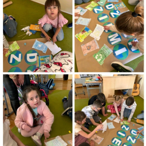 Obchody Dnia Ziemi w klasie 2b - kolaż zdjęć