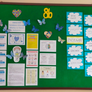 Gazetka klasy 8b na tematy autyzmu