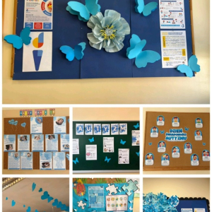 Gazetki na tematy autyzmu - kolaż zdjęć