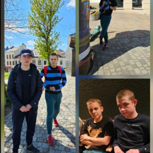 Wycieczka klasy 5b do Rzeszowa - kolaż zdjęć