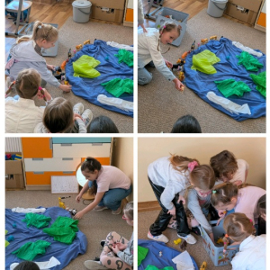 Dzień Ziemi metodą Attention Autism - kolaż zdjęć