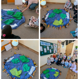 Dzień Ziemi metodą Attention Autism - kolaż zdjęć