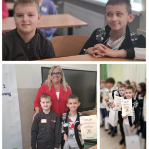 Międzyszkolny Konkurs Języka Angielskiego w SP nr 1 w Tarnowie - kolaż zdjęć