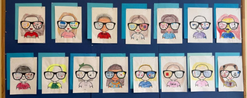 Każdy z nas widzi świat inaczej - zajęcia w klasie 3. w ramach Niebieskich Igrzysk