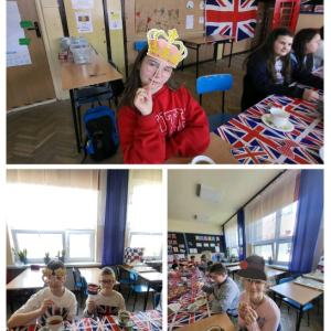 Dzień języka angielskiego w naszej szkole - kolaż zdjęć