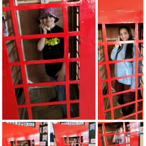 Dzień języka angielskiego w naszej szkole - kolaż zdjęć