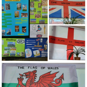 Dzień języka angielskiego w naszej szkole - kolaż zdjęć