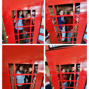 Dzień języka angielskiego w naszej szkole - kolaż zdjęć