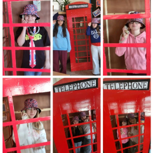 Dzień języka angielskiego w naszej szkole - kolaż zdjęć