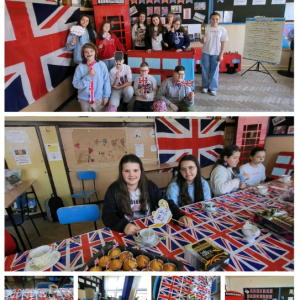 Dzień języka angielskiego w naszej szkole - kolaż zdjęć