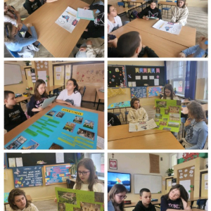 Dzień języka angielskiego w naszej szkole - kolaż zdjęć