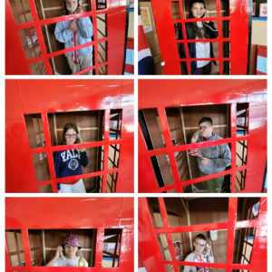 Dzień języka angielskiego w naszej szkole - kolaż zdjęć