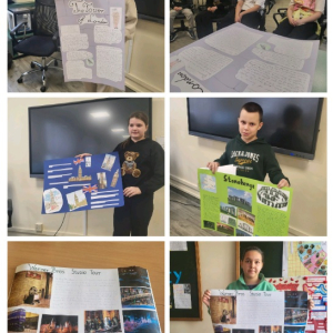 Dzień języka angielskiego w naszej szkole - kolaż zdjęć