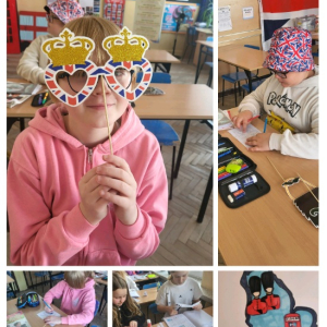 Dzień języka angielskiego w naszej szkole - kolaż zdjęć