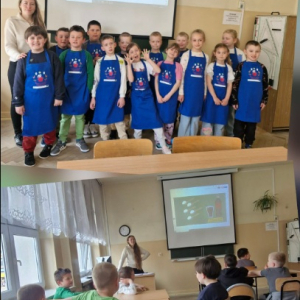 Warsztaty kulinarne w ramach Programu dla Szkół - kolaż zdjęć