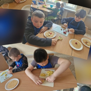 Warsztaty kulinarne w ramach Programu dla Szkół - kolaż zdjęć