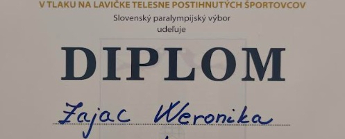 Osiągnięcie sportowe Weroniki Zając uczennicy klasy 2 LO