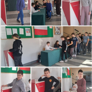 Wybory do Samorządu Uczniowskiego - kolaż zdjęć